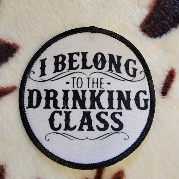 Drinking Class Western Sublimation DYI Fabric Hat Patch Glue Iron On Sew Patch - Picture 4 of 4